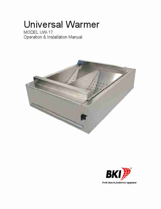 Bakers Pride Oven Food Warmer UW-17-page_pdf